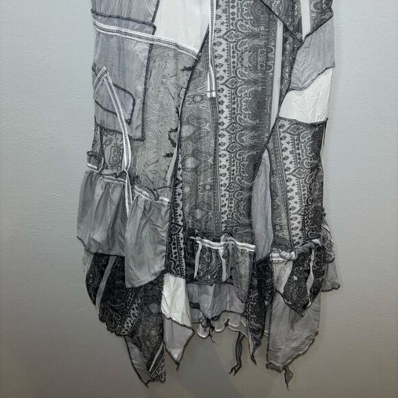 C’Fait Pour Vous Paris Abstract Layered Asymmetrical Dress Size 1 EU France - Picture 5 of 14